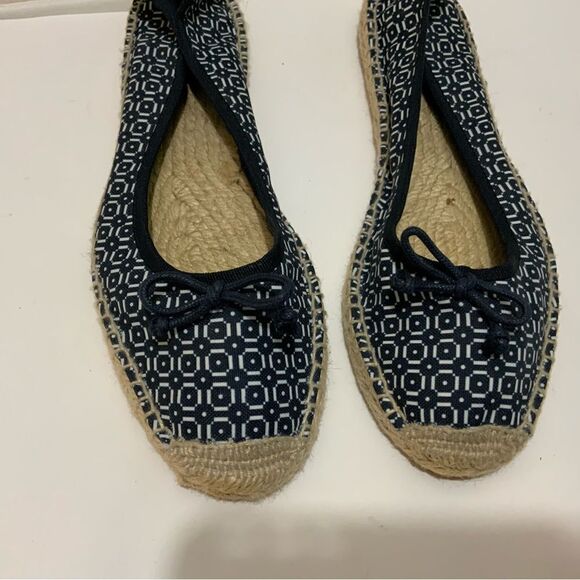 Tory Burch  Ballet navy  espadrilles flats shoes Size 9 Made in Spain - Picture 3 of 10
